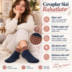 Kadın Simli 3'lü Bilek Patik Çorap | Dikişsiz Havlu Yapı, Yumuşak Konforlu Günlük Çorap