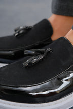 MN002 - RBT Loafer Verniciata Erkek Ayakkabı SIYAH