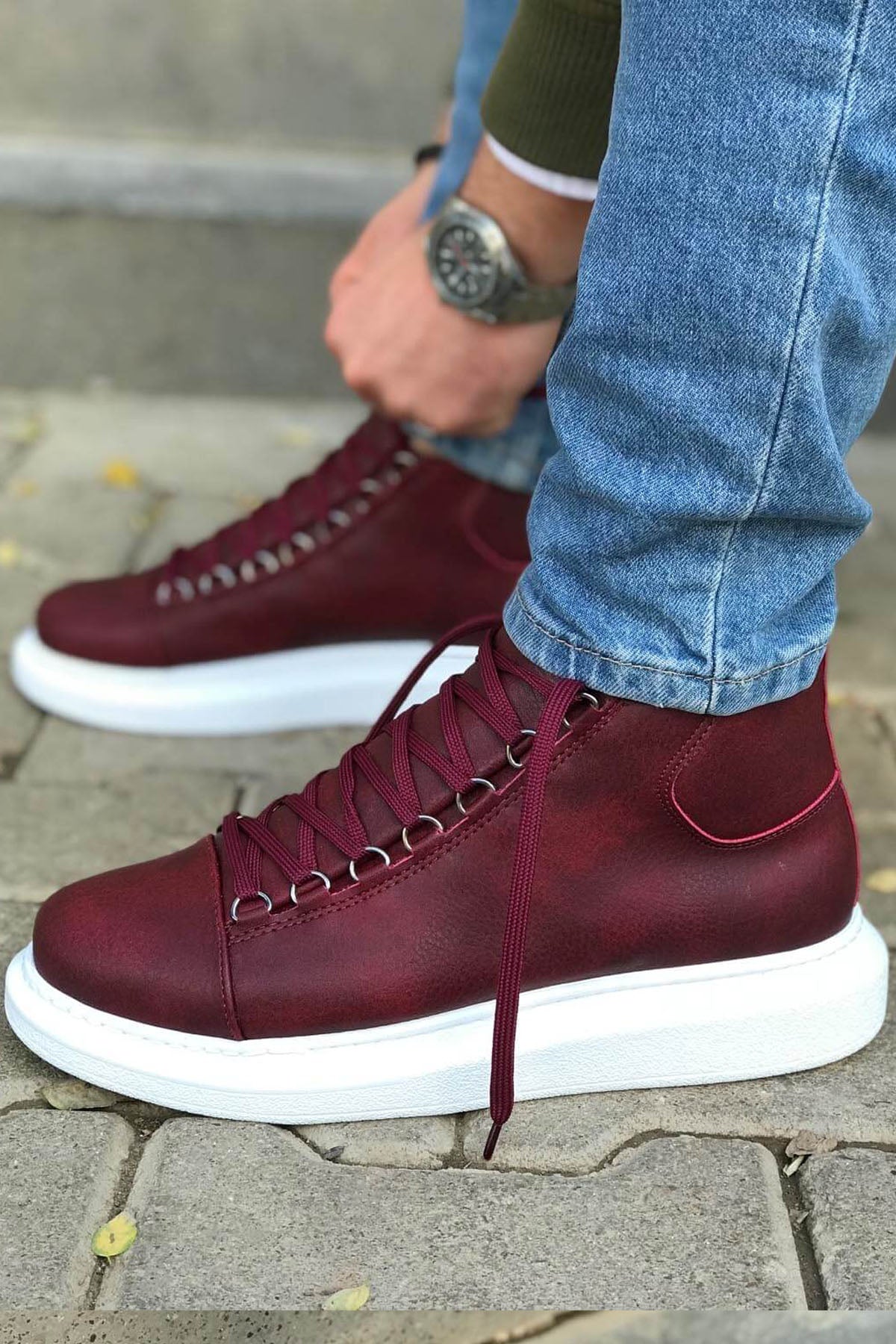 MN258 - CBT Roma Erkek Bot BORDO