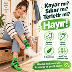 Kadın Patik Çorap Yeşil Sushi Desen | Renkli Eğlenceli Günlük Kısa Bilek Çorap 6'lı Avantajlı Çorap Seti