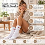 UNİSEX Çorap Beyaz Hayvan Nakışlı 3'lü Set Yengeç Yılan Kedi Desenli Uzun Soket Günlük Spor Çorabı