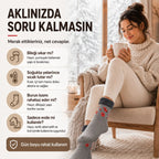 6’lı Kadın Kışlık Havlu Çorap Sıcak Tutan Karışık Desenli Yumuşak Çoklu Çorap Seti