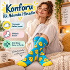 Renkli Civciv Desenli Unisex Soket Çorap | Yumuşak, Esnek ve Konforlu Günlük Kullanım 6'lı Set