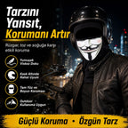 Unisex  Baskılı Balaklava 1 Adet Tek Beden Viskoz Kask İçi Motosiklet Maskesi