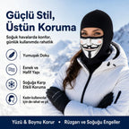 Unisex  Baskılı Balaklava 1 Adet Tek Beden Viskoz Kask İçi Motosiklet Maskesi
