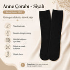 Kadın 70 Denye 6'lı Kalın Anne Çorabı Dizaltı Topuksuz Esnek Günlük Kullanım Çorabı Ten Siyah Bronz Vizon