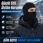 Unisex Siyah Balaklava Tek Beden | Viskoz Kask İçi Motosiklet Outdoor Maske