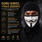Unisex  Baskılı Balaklava 1 Adet Tek Beden Viskoz Kask İçi Motosiklet Maskesi
