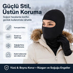 Unisex Siyah Balaklava Tek Beden | Viskoz Kask İçi Motosiklet Outdoor Maske