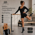 DB LINE Kaydırmaz Yoga Pilates Çorabı 8'li | Pamuklu Silikon Taban, Barre Stüdyo Spor