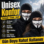 Unisex  Baskılı Balaklava 1 Adet Tek Beden Viskoz Kask İçi Motosiklet Maskesi