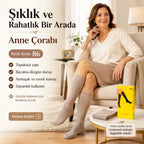 Kadın 40 Denye İnce Anne Çorabı 6'lı | Dizaltı Topuksuz Esnek, Ten Siyah Bronz Vizon