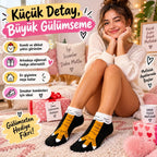 Kadın Tavuk Ayağı 12'li Desenli Patik Çorap Dikişsiz Pamuklu Eğlenceli Sneaker Günlük Çorap Seti