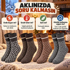 Erkek Kışlık Desenli Çorap 8'li Seti Sıcak Tutan Yumuşak Rahat Günlük Renkli Kısa Konç Çorap Paketi