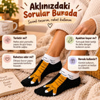 Kadın Tavuk Ayağı 12'li Desenli Patik Çorap Dikişsiz Pamuklu Eğlenceli Sneaker Günlük Çorap Seti