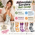 Unisex Batik Desenli Çorap 10'lu Set Renkli Pamuklu Uzun Soket Dikişsiz Nefes Alan Günlük Spor Çorabı