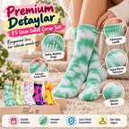 Unisex Batik Desenli Çorap 5'li Set Renkli Pamuklu Uzun Soket Dikişsiz Nefes Alan Günlük Spor Çorabı