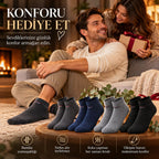 Erkek Bambu Patik Çorap 4'lü Set Yumuşak Dikişsiz Nefes Alan Sıkmayan Lastikli Günlük Rahat Çorap