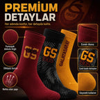 Galatasaray Lisanslı Yetişkin Çorap 6’lı Set – Kadın Erkek GS Taraftar Çorabı, Dikişsiz ve Esnek