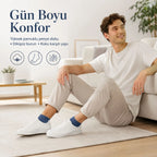 Erkek Pamuklu Patik Çorap 12'li 39-44 | Dikişsiz Burun, Koku Karşıtı, Nefes Alan Sneaker