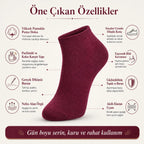 Erkek Pamuklu Patik Çorap 12'li 39-44 | Dikişsiz Burun, Koku Karşıtı, Nefes Alan Sneaker