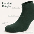 Erkek Pamuklu Patik Çorap 12'li 39-44 | Dikişsiz Burun, Koku Karşıtı, Nefes Alan Sneaker
