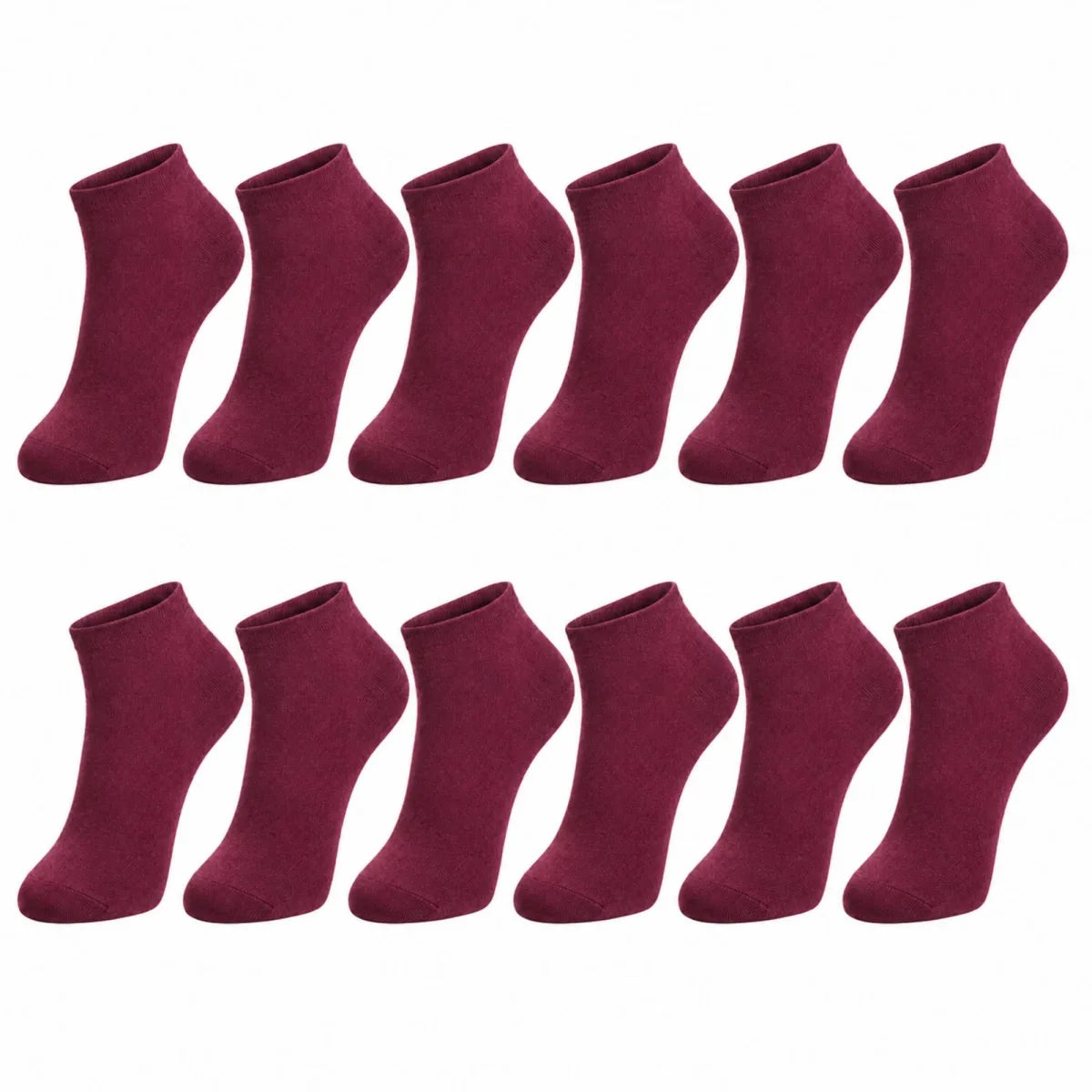 Erkek Pamuklu Patik Çorap 12'li 39-44 | Dikişsiz Burun, Koku Karşıtı, Nefes Alan Sneaker