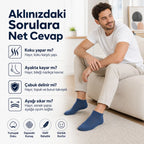 Erkek Pamuklu Patik Çorap 5'li 39-44 | Dikişsiz Burun, Koku Karşıtı, Nefes Alan Sneaker