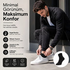 Erkek Kısa Konç 12’li Bambu Çorap 39-44 Dikişsiz Burun Nefes Alan Yumuşak Günlük Patik Çorap