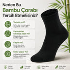 Erkek Kısa Konç 6’lı Bambu Çorap 39-44 Dikişsiz Burun Nefes Alan Yumuşak Günlük Patik Çorap