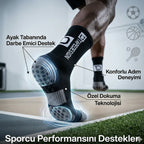 Erkek Kaydırmaz Futbol Basketbol Tenis Spor Çorap | Siyah Kaymaz Tabanlı Dikişsiz Parfümlü