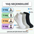 Çocuk Patik Çorap 6’lı Set – Pamuklu, Nefes Alan Günlük Kısa Çorap