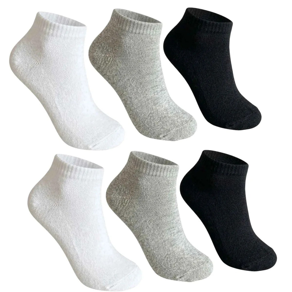 Çocuk Patik Çorap 6’lı Set – Pamuklu, Nefes Alan Günlük Kısa Çorap