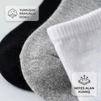 Çocuk Patik Çorap 6’lı Set – Pamuklu, Nefes Alan Günlük Kısa Çorap