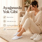 Kadın Görünmez Sneaker Babet Çorap 6'lı | Geri Dönüşüm İplikli, Nefes Alan, Siyah Beyaz Gri