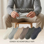 Erkek Görünmez Çorap 12’li Set, Babet Kesim, Yumuşak ve Esnek Yapı, Krem, Açık Gri, Bej, Vizon, Antrasit, Füme