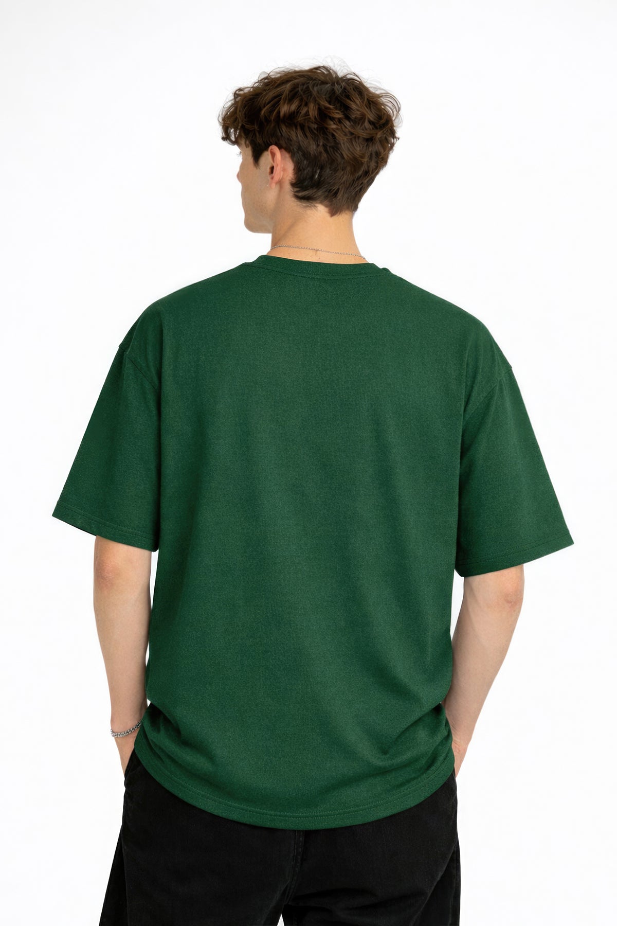 Wolf - Oversize Erkek Tişört HAKI